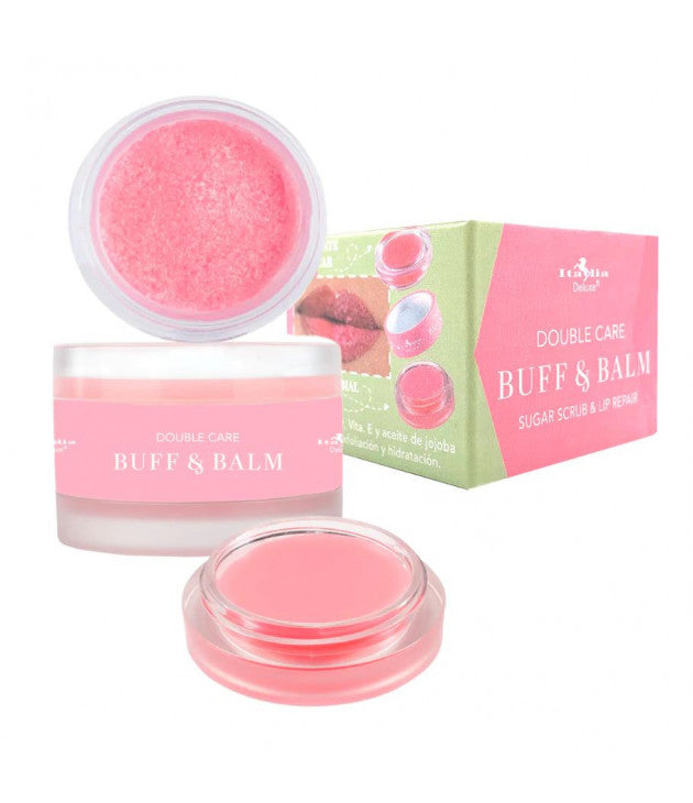 Italia Deluxe - Exfoliante y Bálsamo de Labios Buff y Balm