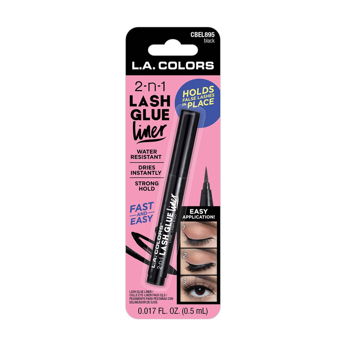 L.A. Colors - 2-in-1 Lash Glue Liner