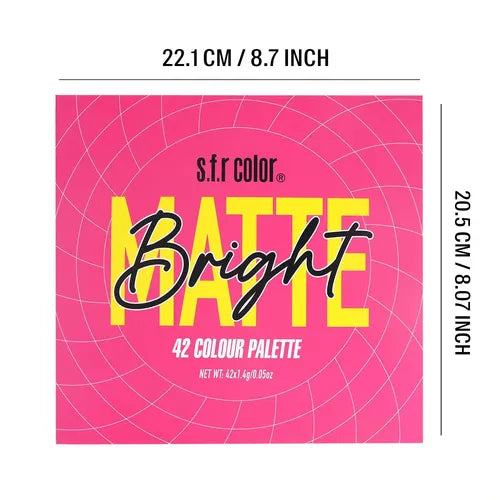 S.F.R. Color - Paleta Matte Bright de 42 tonos