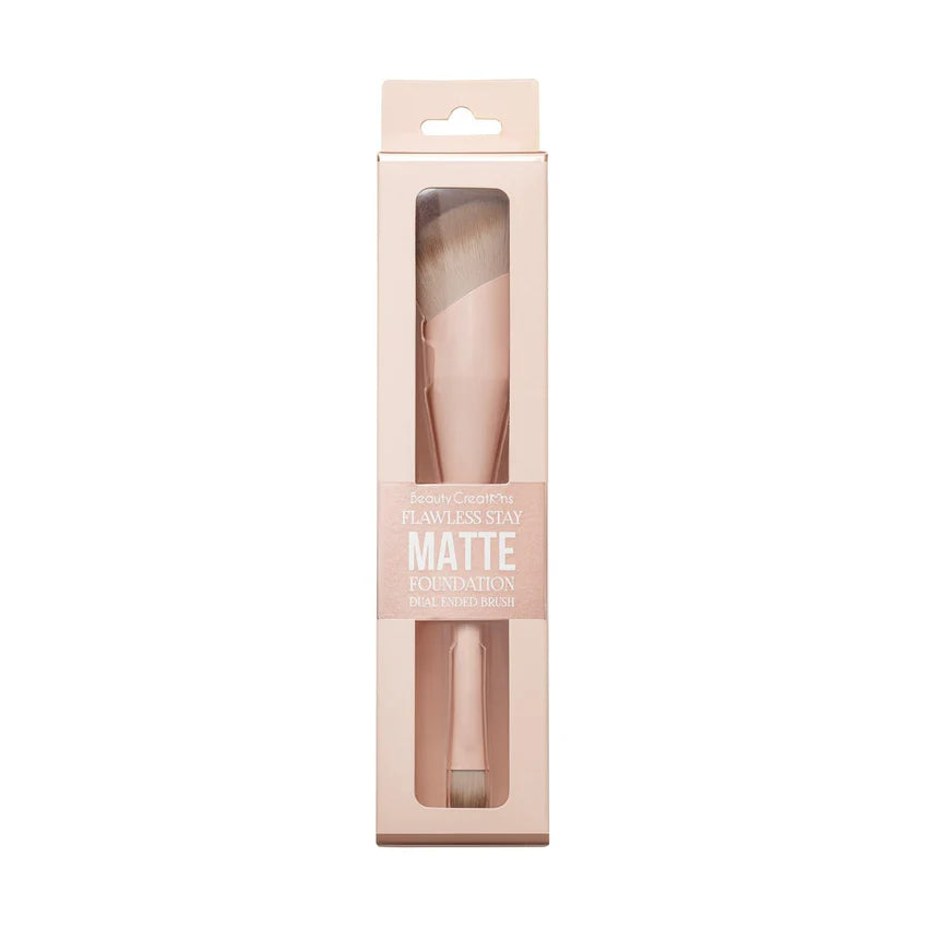 Beauty Creations - Flawless Stay - Brocha De Base Doble - Dual Ended Foundation Brush
