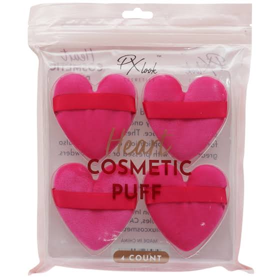 Prolux Cosmetics - Juego de borlas cosméticas de corazón